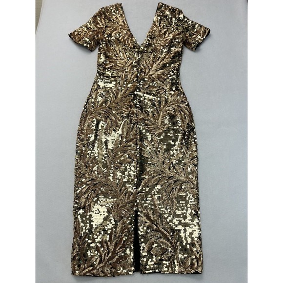 Club L Sequin Dress Gold Size Small S - Picture 8 of 10